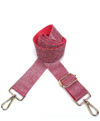 Rhinestone Guitar Strap RS038W PINK